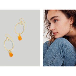 Madewell Stone Collection Chrysoprase Statement Earrings